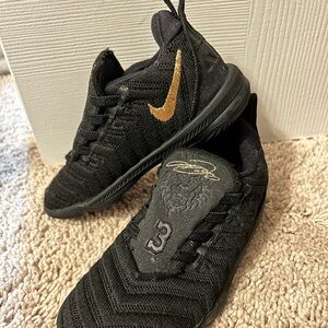 Nike Black and Gold Sneakers